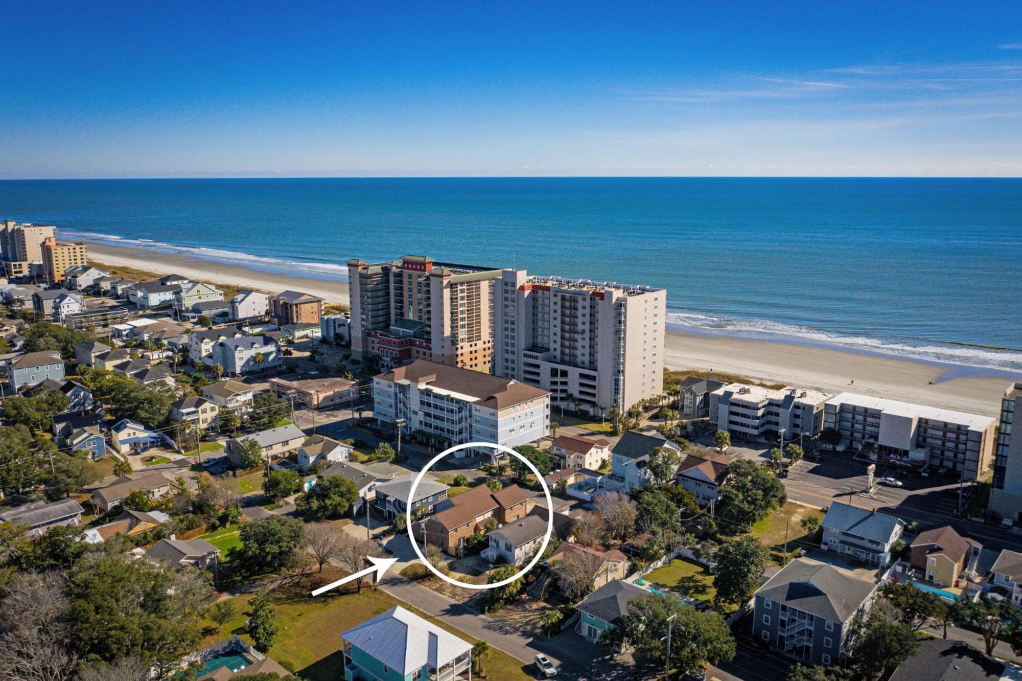 Вилла 1408 Perrin Dr, Unit A - Ocean Walk Sleeps 8 Миртл-Бич Экстерьер фото
